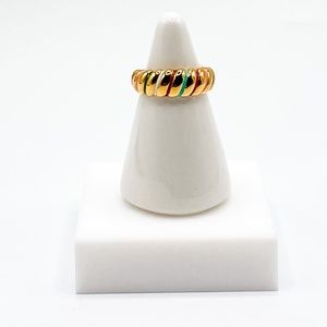 Rainbow Croissant Rings